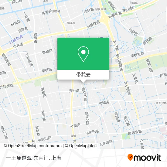 一王庙道观-东南门地图