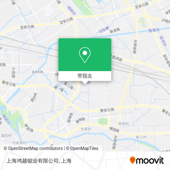 上海鸿越锯业有限公司地图