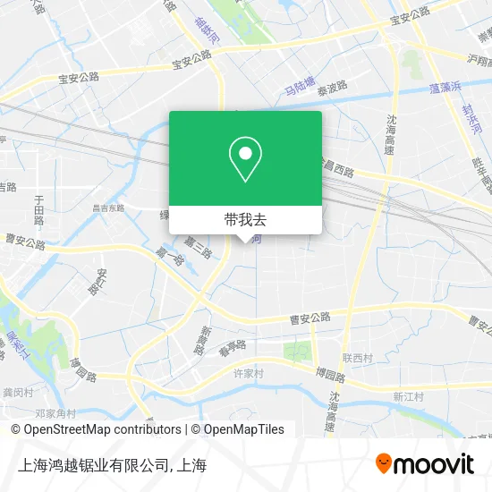 上海鸿越锯业有限公司地图