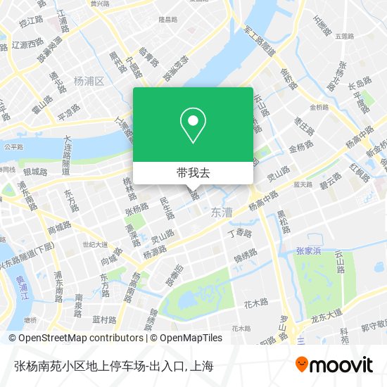 张杨南苑小区地上停车场-出入口地图