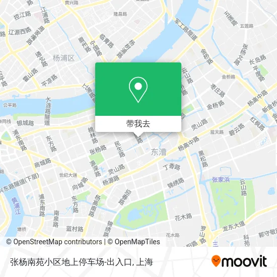 张杨南苑小区地上停车场-出入口地图