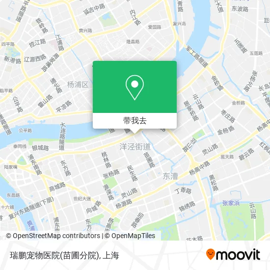瑞鹏宠物医院(苗圃分院)地图