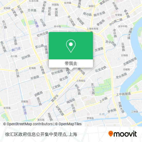 徐汇区政府信息公开集中受理点地图