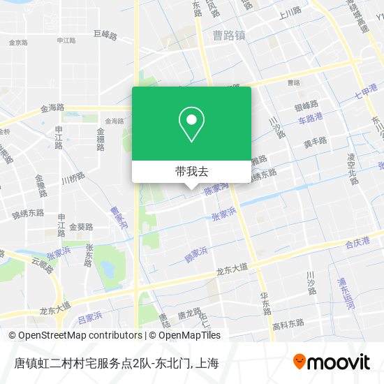 唐镇虹二村村宅服务点2队-东北门地图