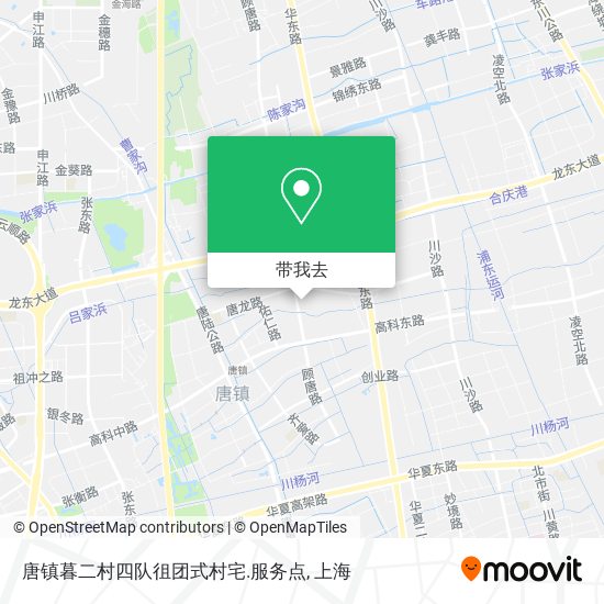 唐镇暮二村四队徂团式村宅.服务点地图