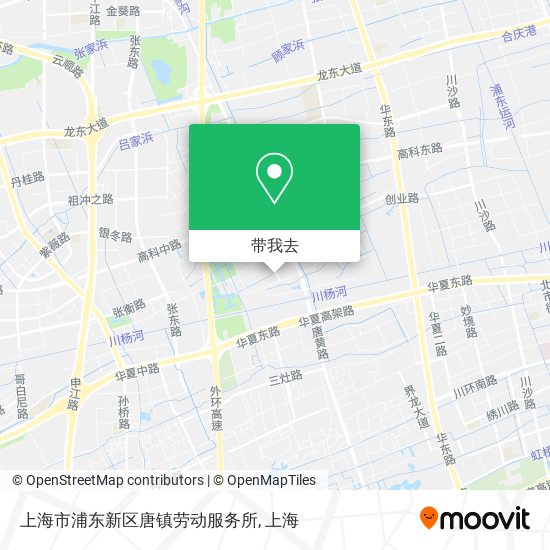上海市浦东新区唐镇劳动服务所地图