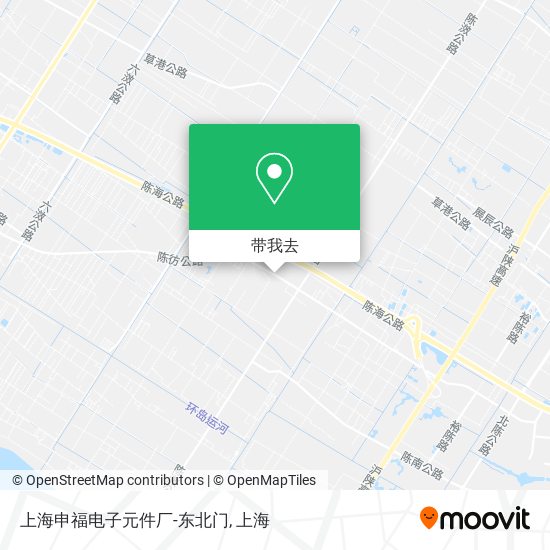 上海申福电子元件厂-东北门地图