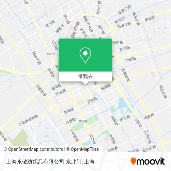 上海永敬纺织品有限公司-东北门地图