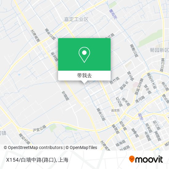 X154/白墙中路(路口)地图