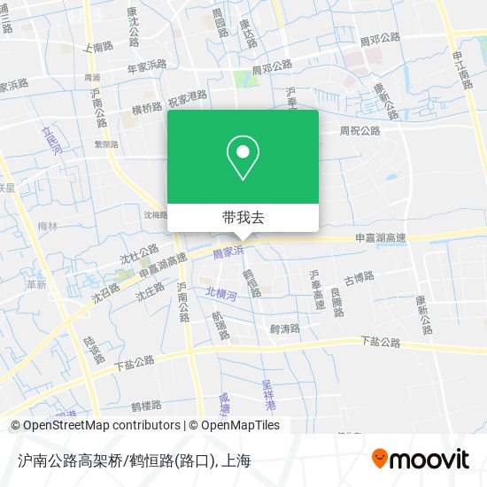 沪南公路高架桥/鹤恒路(路口)地图