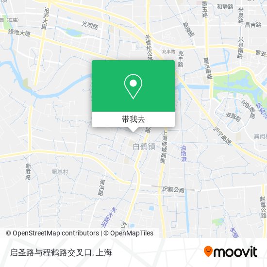 启圣路与程鹤路交叉口地图