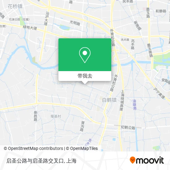 启圣公路与启圣路交叉口地图