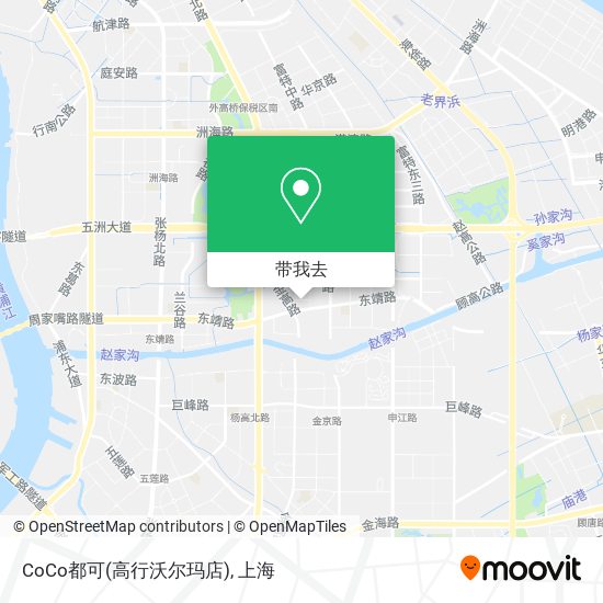 CoCo都可(高行沃尔玛店)地图