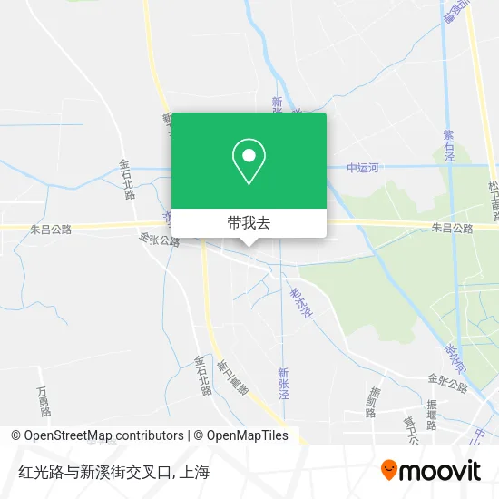 红光路与新溪街交叉口地图