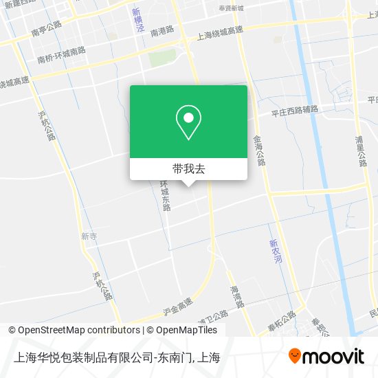 上海华悦包装制品有限公司-东南门地图