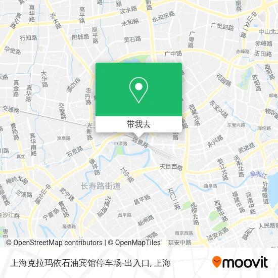 上海克拉玛依石油宾馆停车场-出入口地图