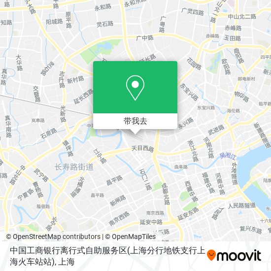 中国工商银行离行式自助服务区(上海分行地铁支行上海火车站站)地图