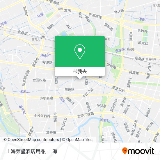 上海荣盛酒店用品地图