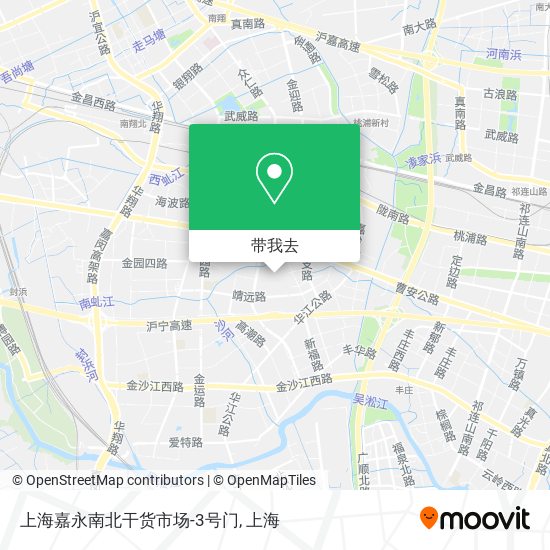 上海嘉永南北干货市场-3号门地图