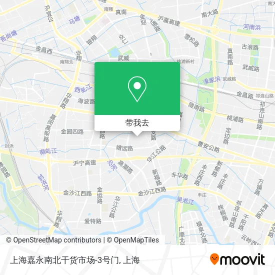 上海嘉永南北干货市场-3号门地图