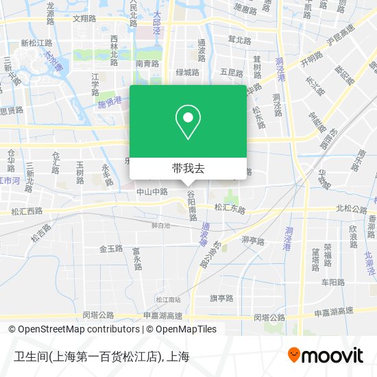 卫生间(上海第一百货松江店)地图