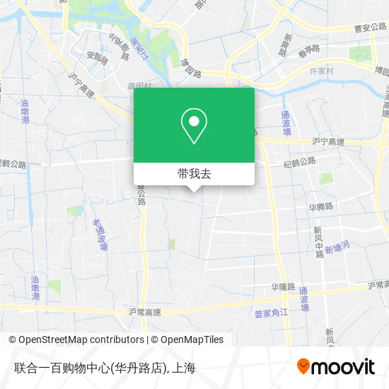 联合一百购物中心(华丹路店)地图