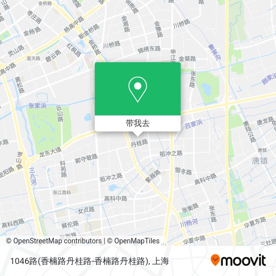 1046路(香楠路丹桂路-香楠路丹桂路)地图