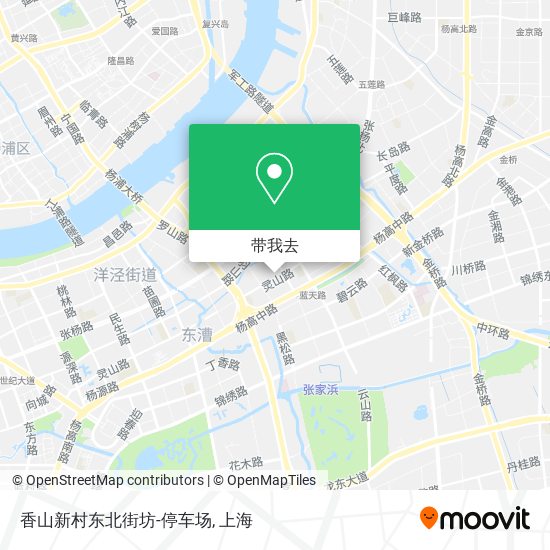 香山新村东北街坊-停车场地图