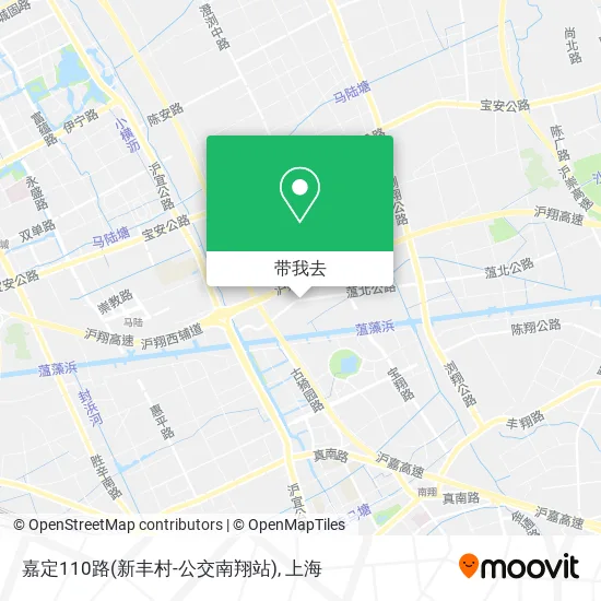 嘉定110路(新丰村-公交南翔站)地图
