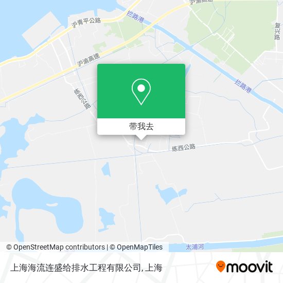 上海海流连盛给排水工程有限公司地图