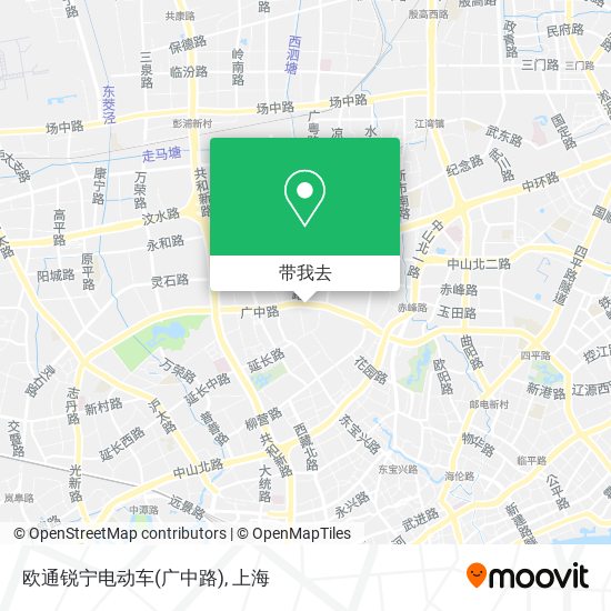 欧通锐宁电动车(广中路)地图
