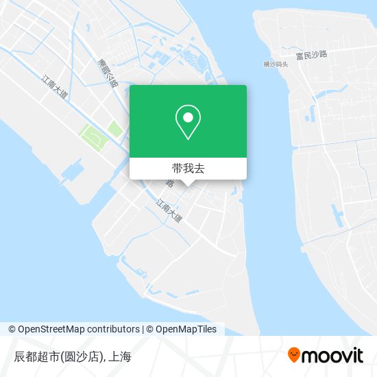 辰都超市(圆沙店)地图