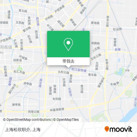 上海松欣职介地图