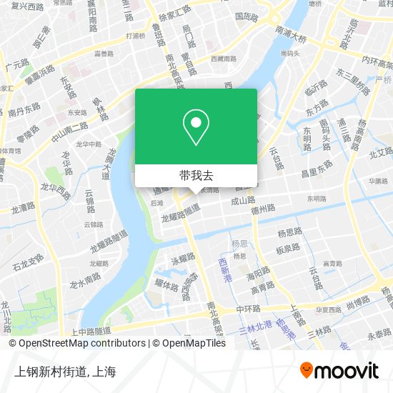 上钢新村街道地图
