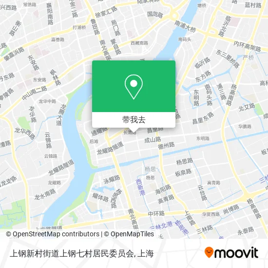 上钢新村街道上钢七村居民委员会地图