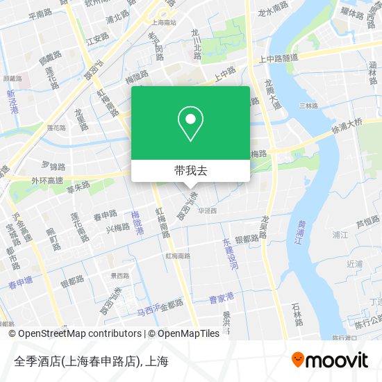 全季酒店(上海春申路店)地图