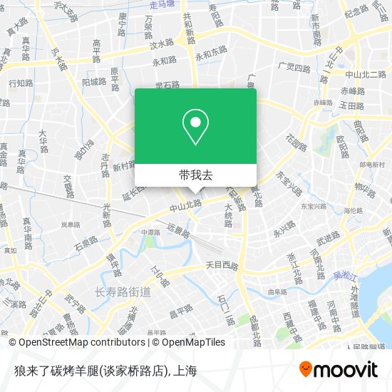 狼来了碳烤羊腿(谈家桥路店)地图