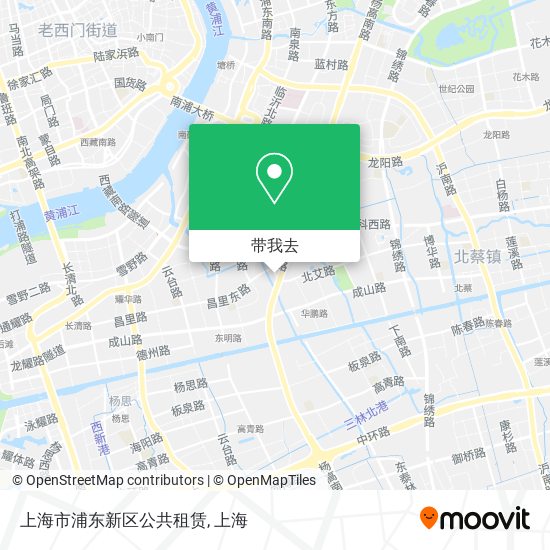 上海市浦东新区公共租赁地图