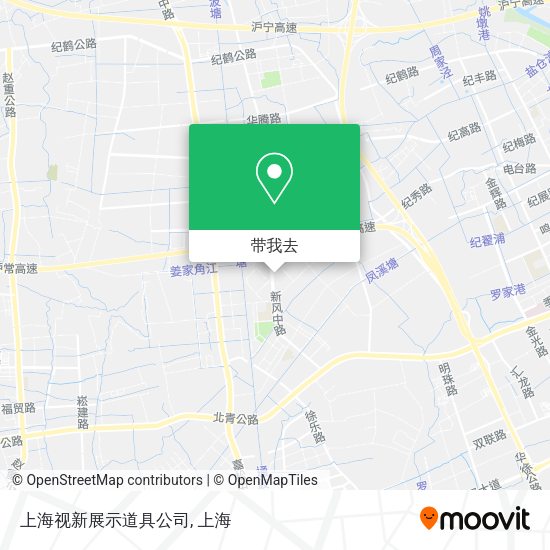 上海视新展示道具公司地图