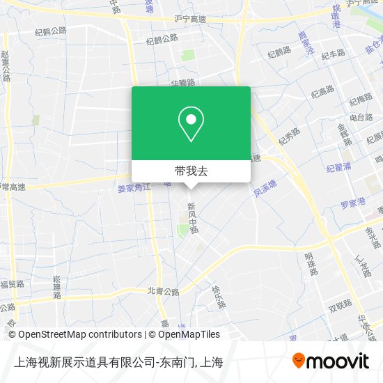 上海视新展示道具有限公司-东南门地图
