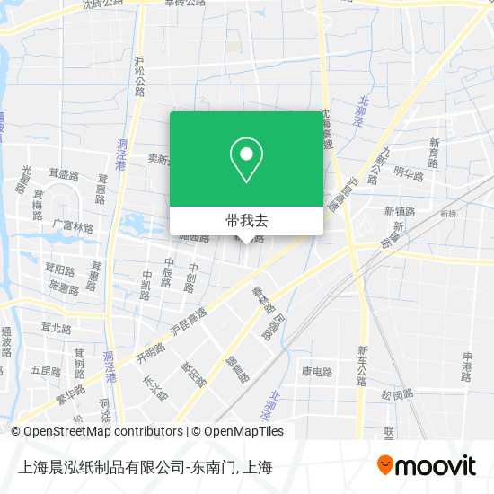 上海晨泓纸制品有限公司-东南门地图