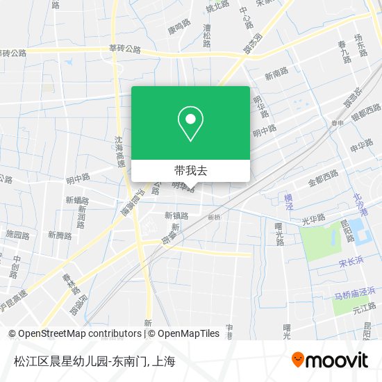 松江区晨星幼儿园-东南门地图