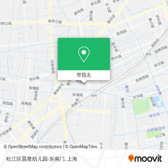 松江区晨星幼儿园-东南门地图