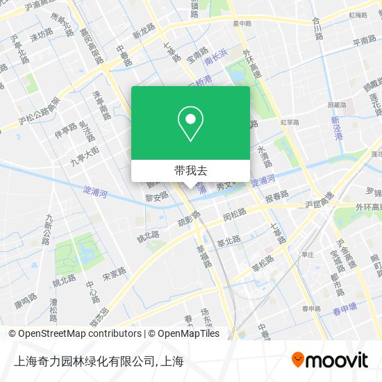 上海奇力园林绿化有限公司地图