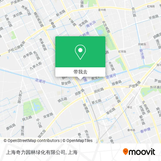 上海奇力园林绿化有限公司地图