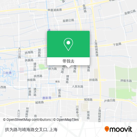 拱为路与靖海路交叉口地图
