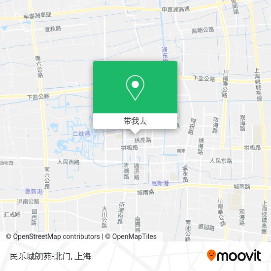 民乐城朗苑-北门地图
