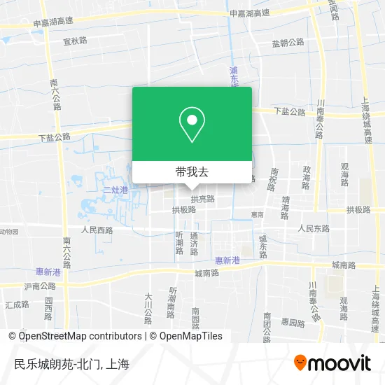 民乐城朗苑-北门地图