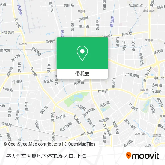 盛大汽车大厦地下停车场-入口地图