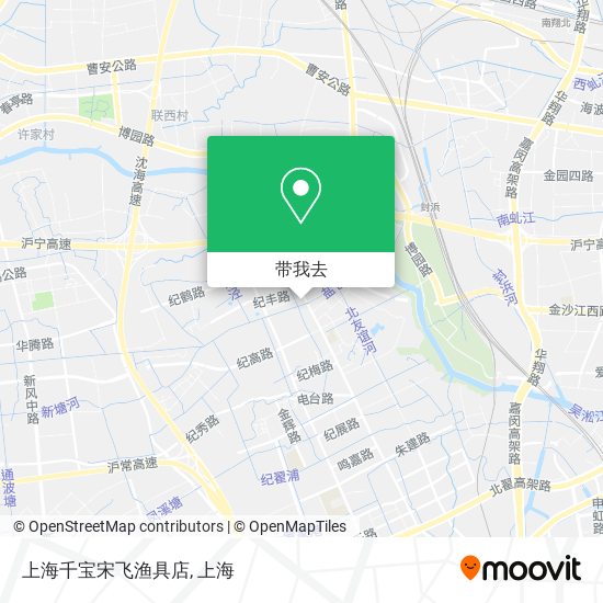 上海千宝宋飞渔具店地图